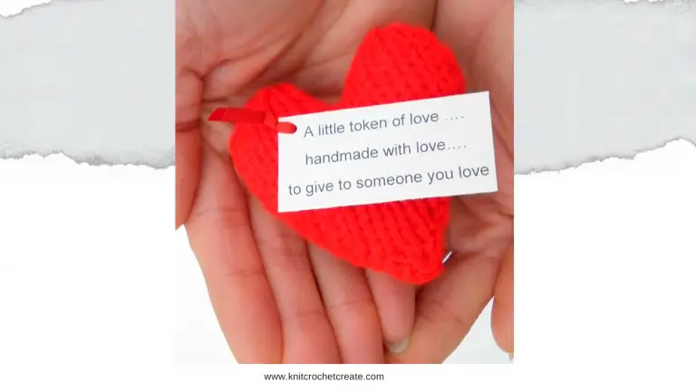 Free Heart Knitting Pattern for your Valentine – a little love token
