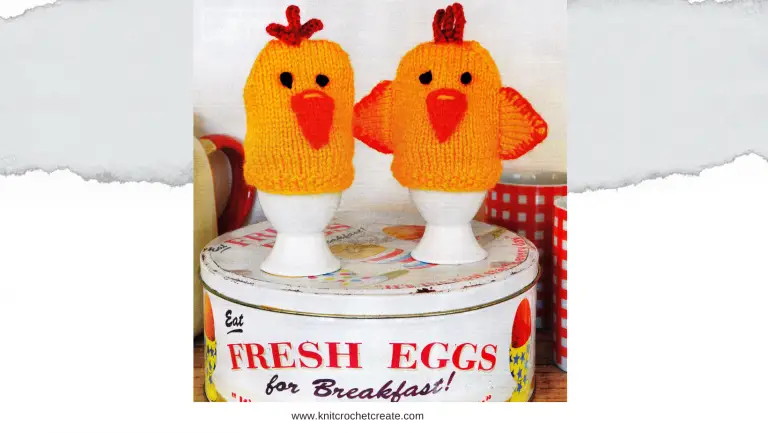 Easter Chick Knitting Pattern (free knitting pattern for egg cosies)