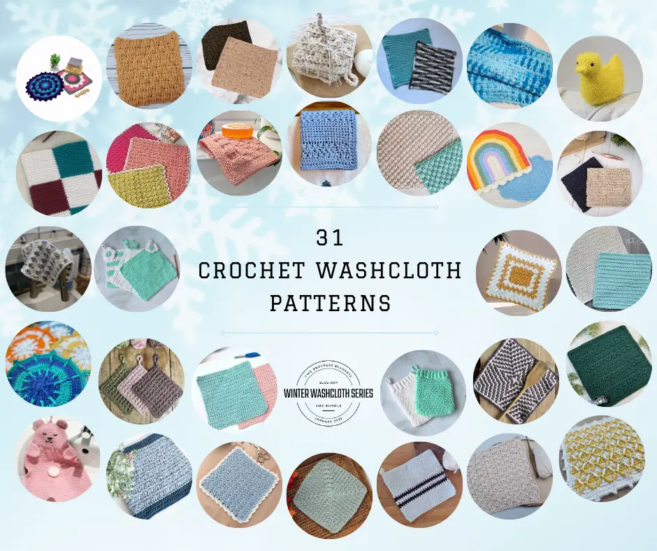 Crochet washcloth bundle patterns
