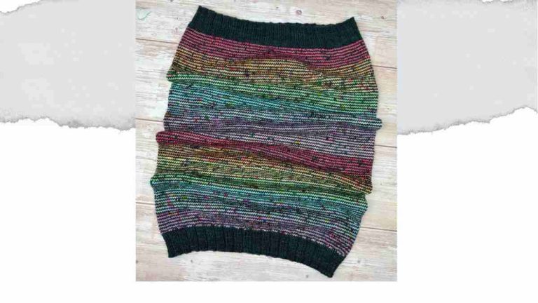 Easy Helix Cowl Knitting Pattern Blog Header