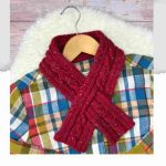 Keyhole Knitted Mini Scarf with Cables - blog post header