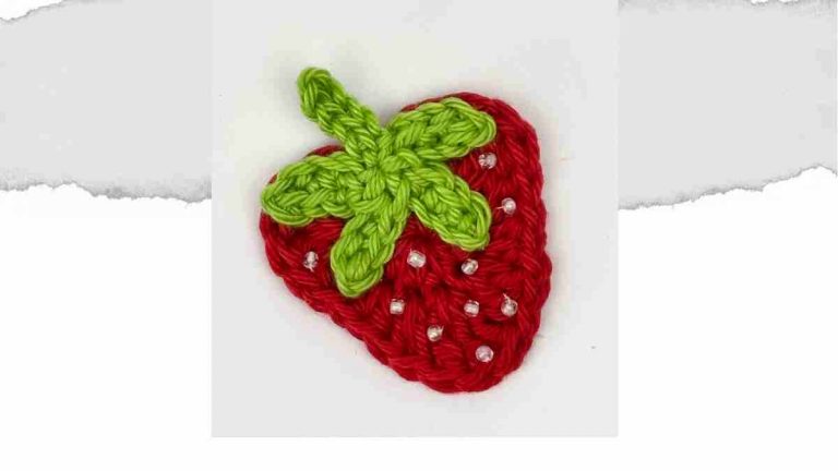 Crochet Strawberry Motif free pattern header