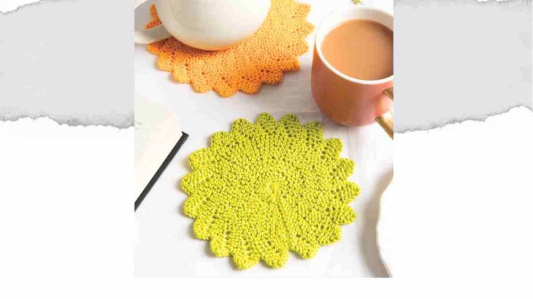 Knitted Circle Dishcloth Pattern (Free) — Knit Flat On Two Needles