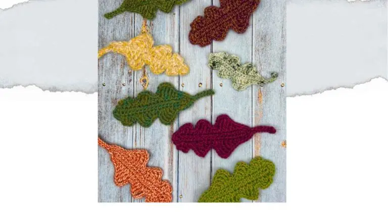 Crochet Oak Leaf Pattern (Free) — A Rustic Autumn Leaf Appliqué
