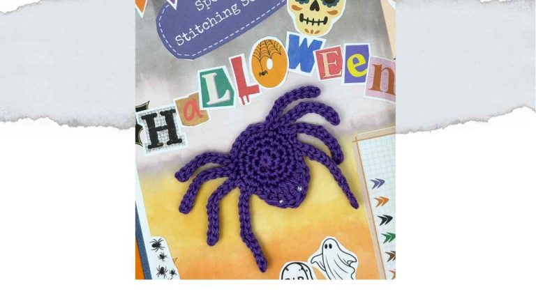 Crochet Spider Appliqué Pattern (Free Motif)
