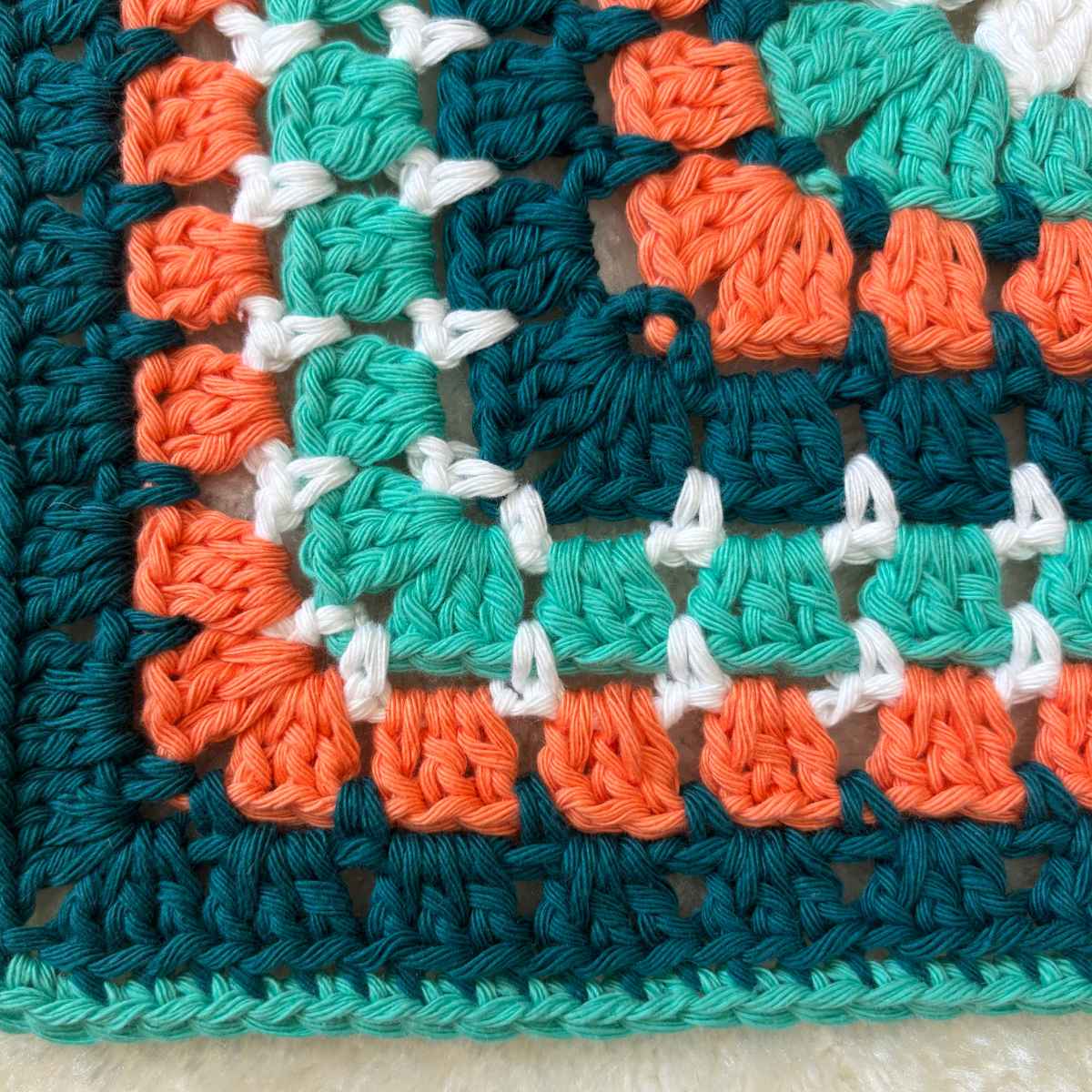 Close up of Granny Stitch