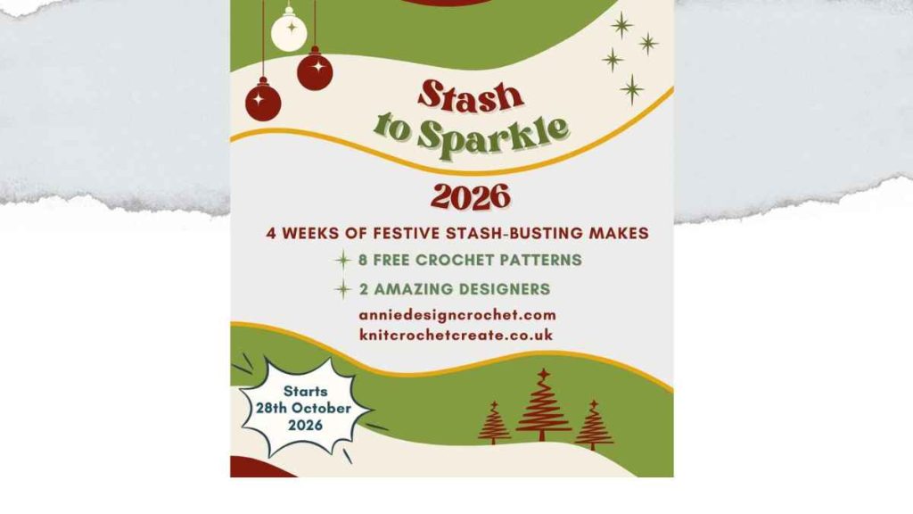 Stash to Sparkle 2026 free festive crochet blog hop